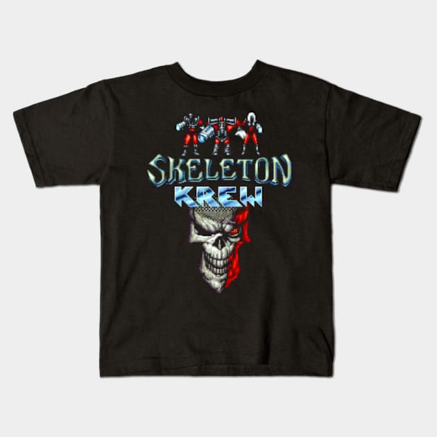Skeleton Krew Kids T-Shirt by iloveamiga